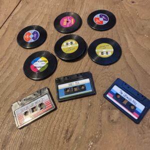 Record/Tape Fridge Magnets